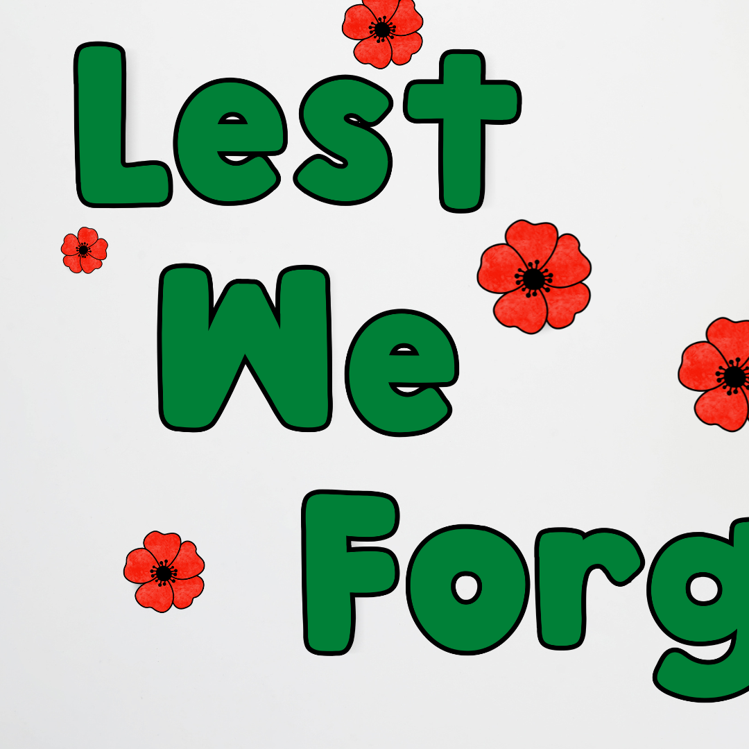 Anzac Day: Lettering - Lest We Forget