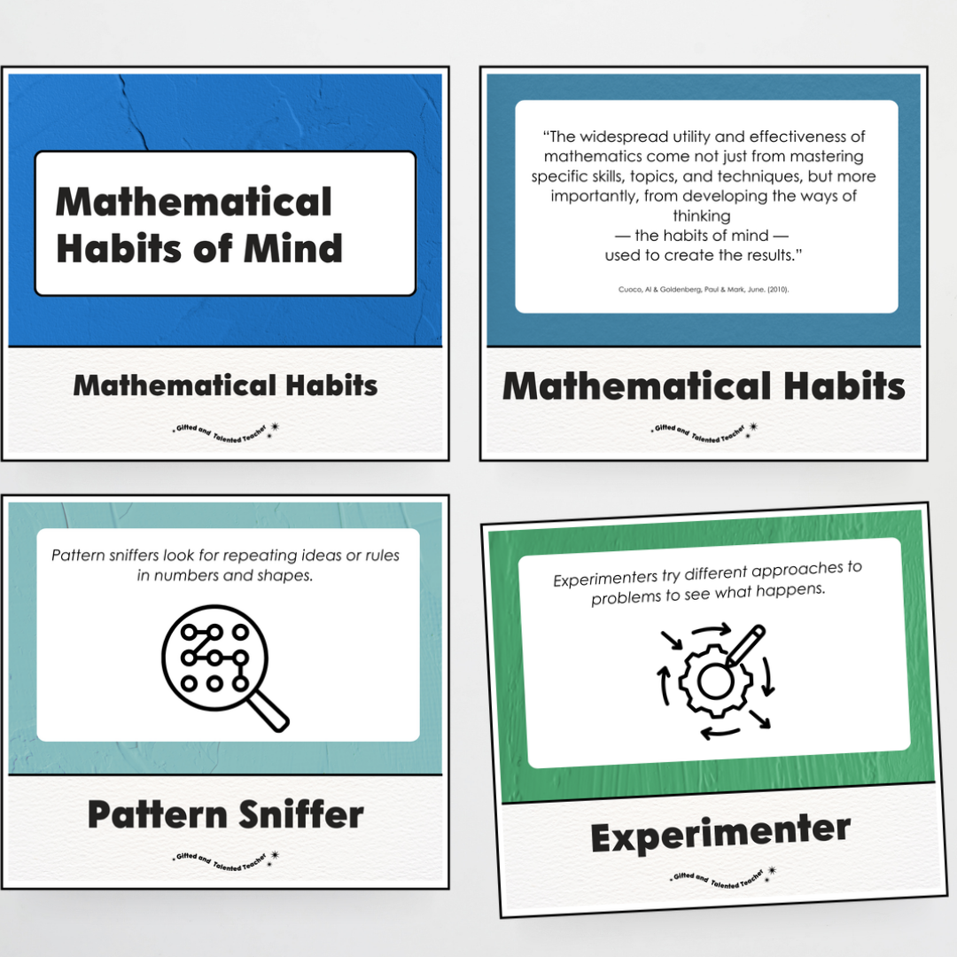 Mathematical Habits of Mind Wall Display: North America Classroom Decor - Teacher Resources & Classroom Decor