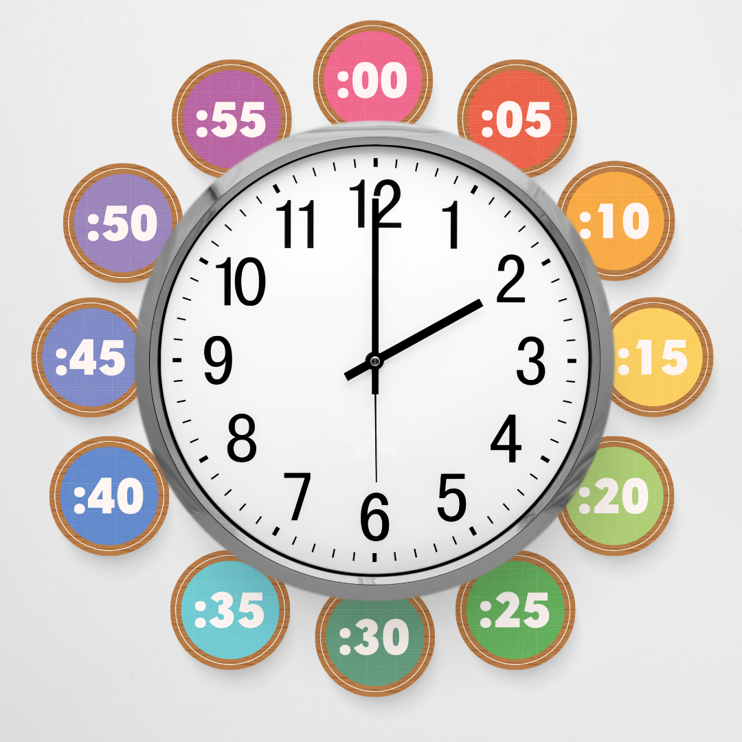 Clock Numbers for Telling Time - Back to School Classroom Decor
