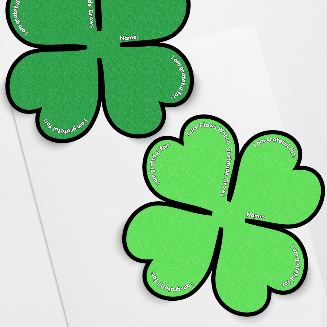 St Patrick's Day Gratitude Clover Activity - Teacher Resources & Classroom Decor