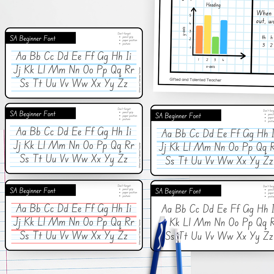A-Z Handwriting Mats - Teacher Resources & Classroom Decor