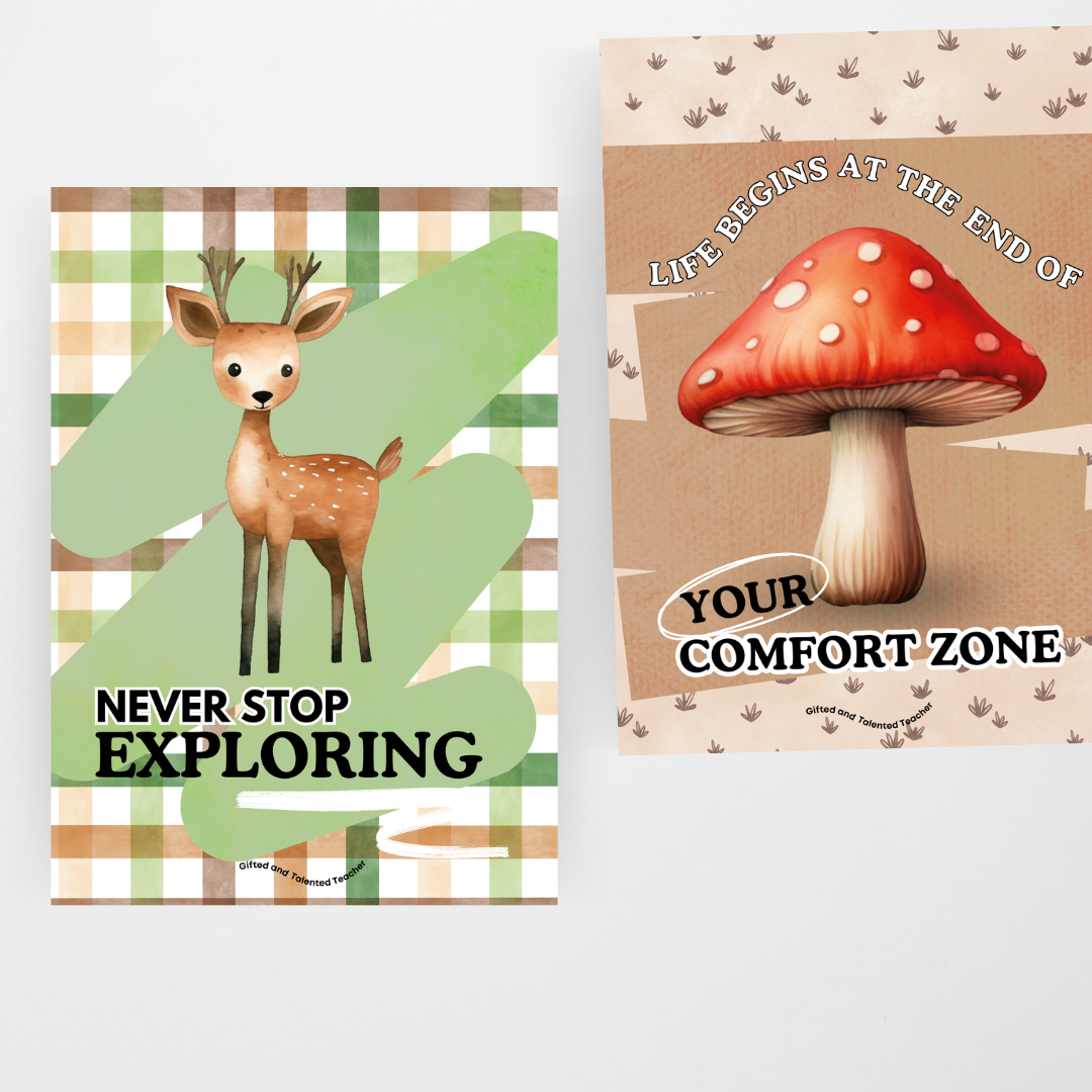 Quote Posters - Woodland Classroom Decor - Teacher Resources & Classroom Decor