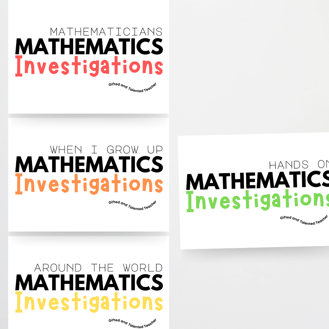 Volume 1 - Mathematics Investigations Bundle (Extension) - Teacher Resources & Classroom Decor