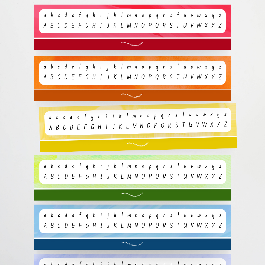 New South Wales Foundation Font Desk Label Reference - Teacher Resources & Classroom Decor