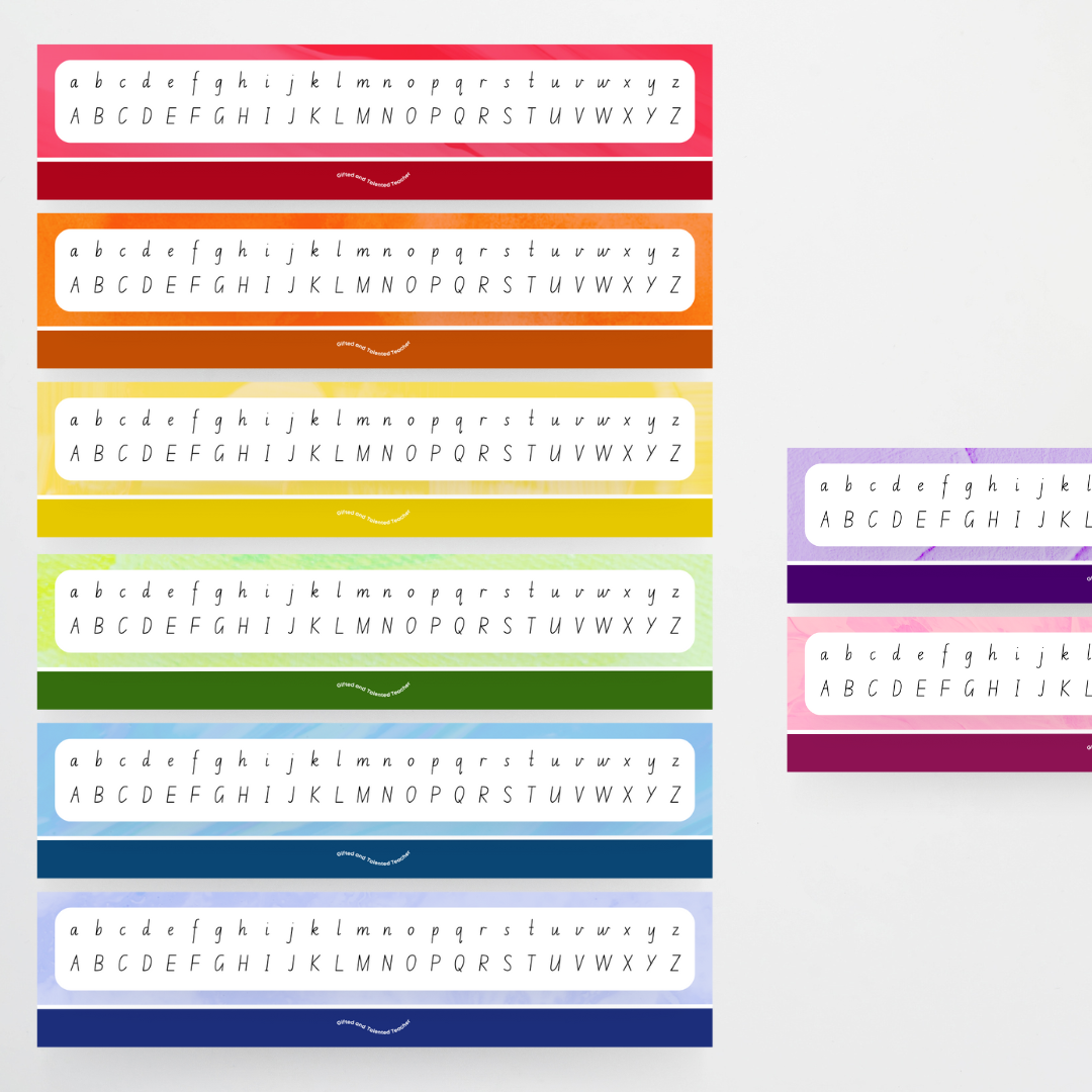 New South Wales Precursive Desk Label Reference - Teacher Resources & Classroom Decor