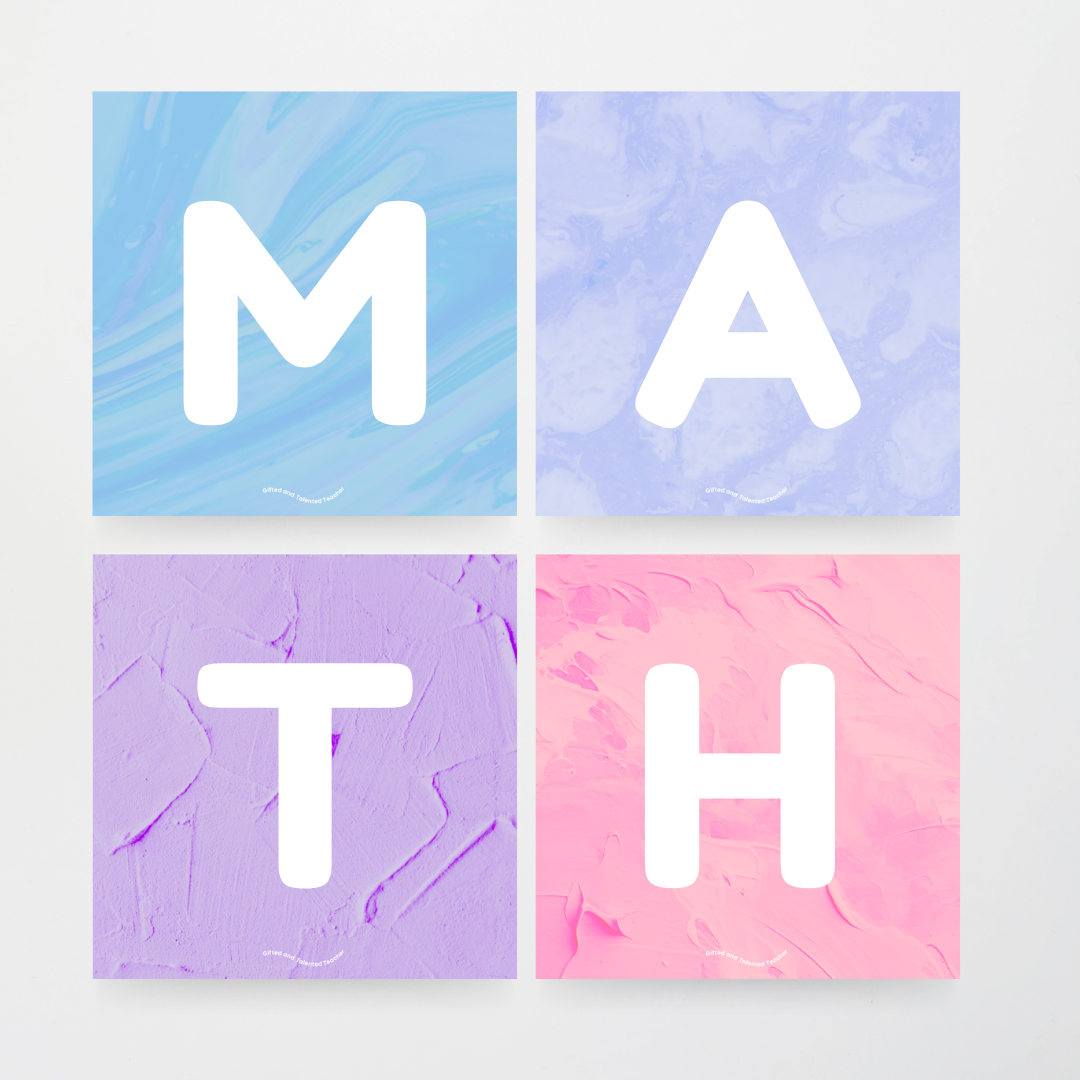 Paint Textured Lettering Tiles - Pretty in Pastel Classroom Decor - Teacher Resources & Classroom Decor