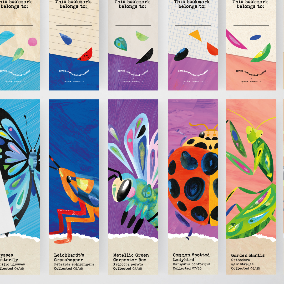 Pete Cromer: Colour Bookmarks - Insect Life Classroom Decor - Teacher Resources & Classroom Decor