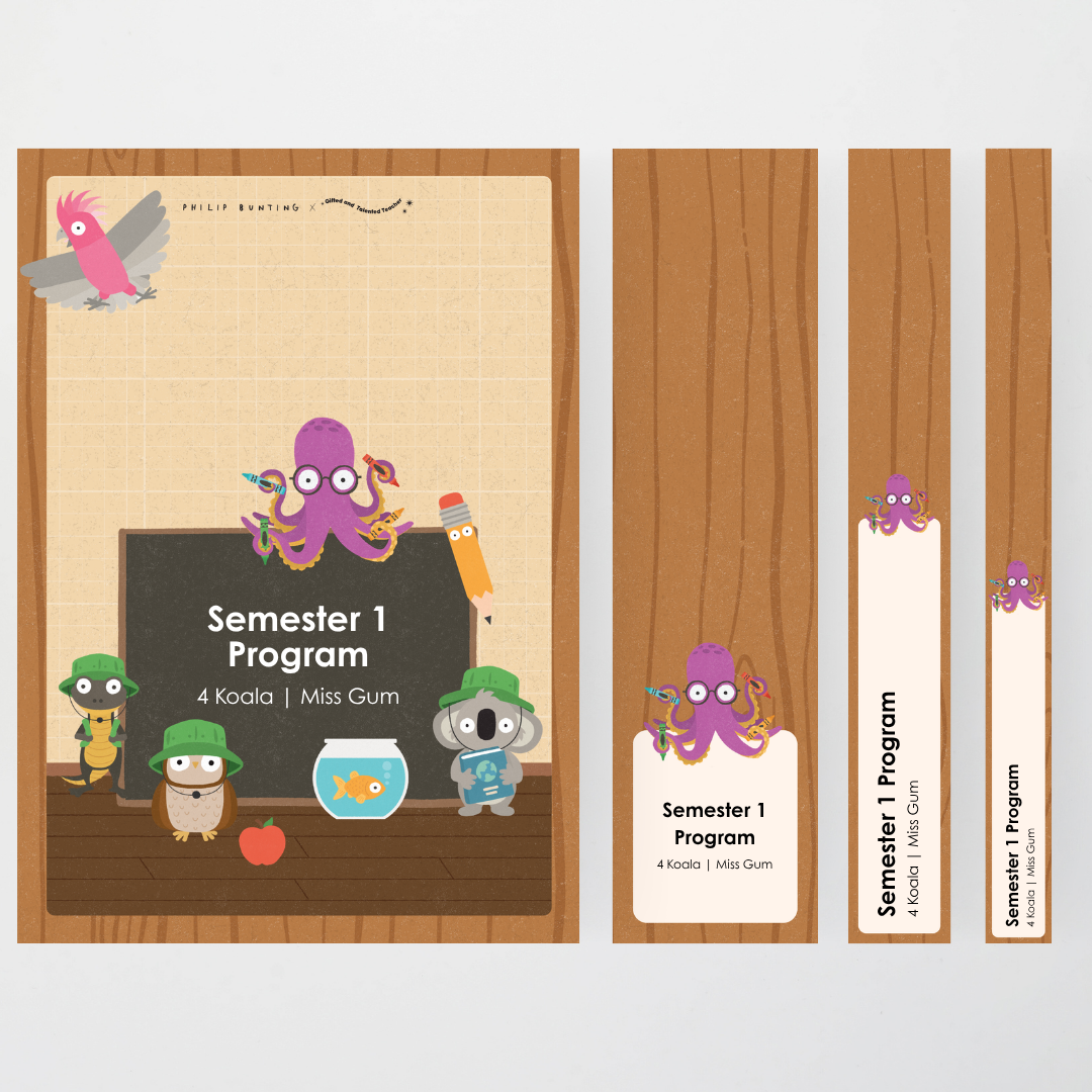 Philip Bunting: Binder Covers - Back to School Classroom Decor