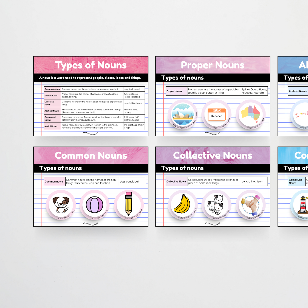 Nouns: Parts of Speech Posters and Classroom Display - Sea Life Classroom Decor - Teacher Resources & Classroom Decor