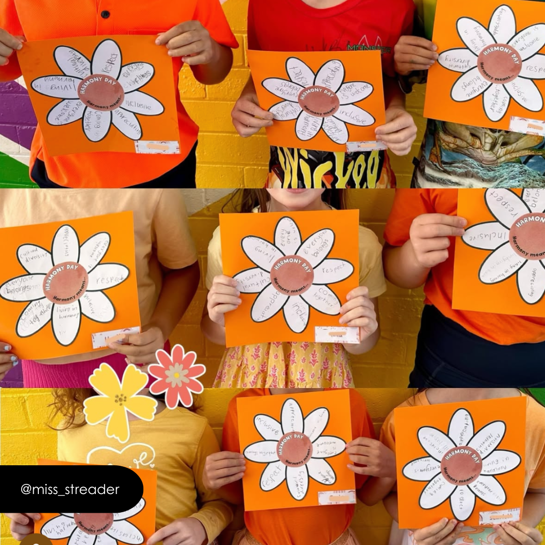 Harmony Day and Harmony Week: Dot Display and Flower Activity - Teacher Resources & Classroom Decor