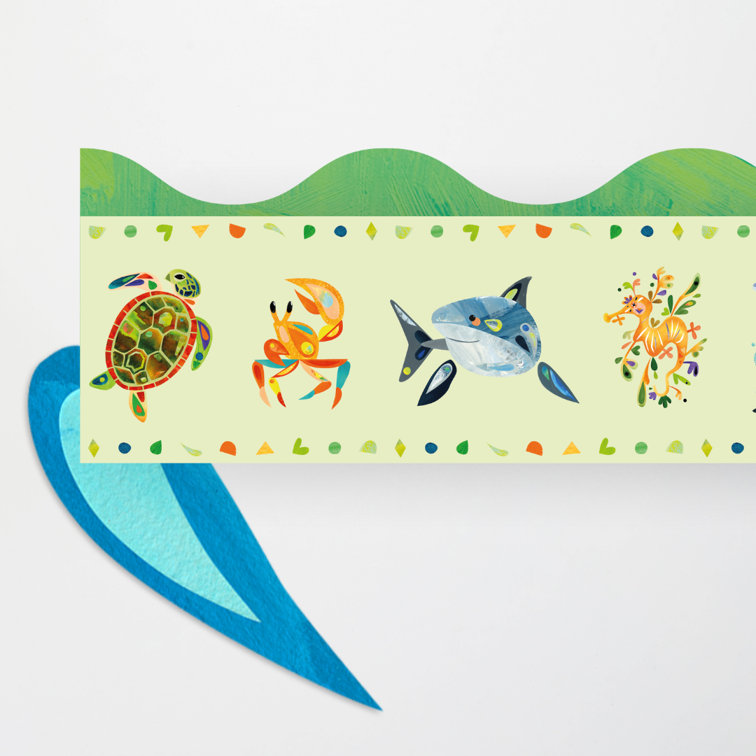 Pete Cromer: Green Border Set - Sea Life Collection
