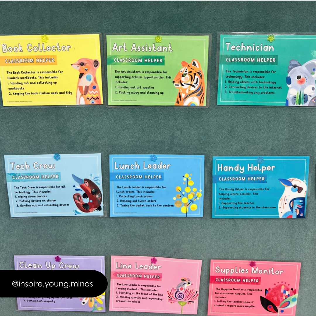 Pete Cromer: Classroom Jobs - Australian Fauna and Flora Classroom Decor - Teacher Resources & Classroom Decor