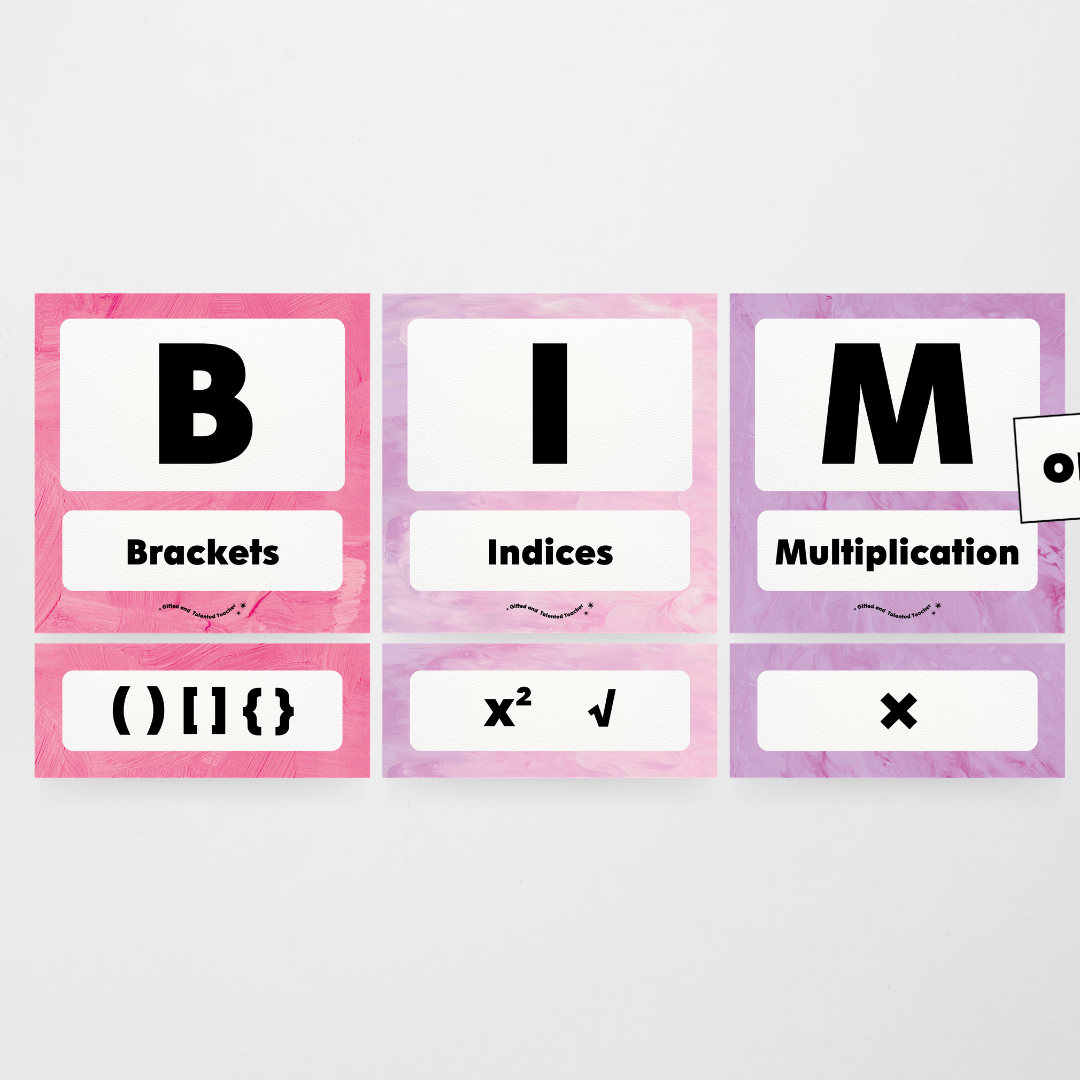 BIMDAS Order of Operations - Sea Life Classroom Decor - Teacher Resources & Classroom Decor
