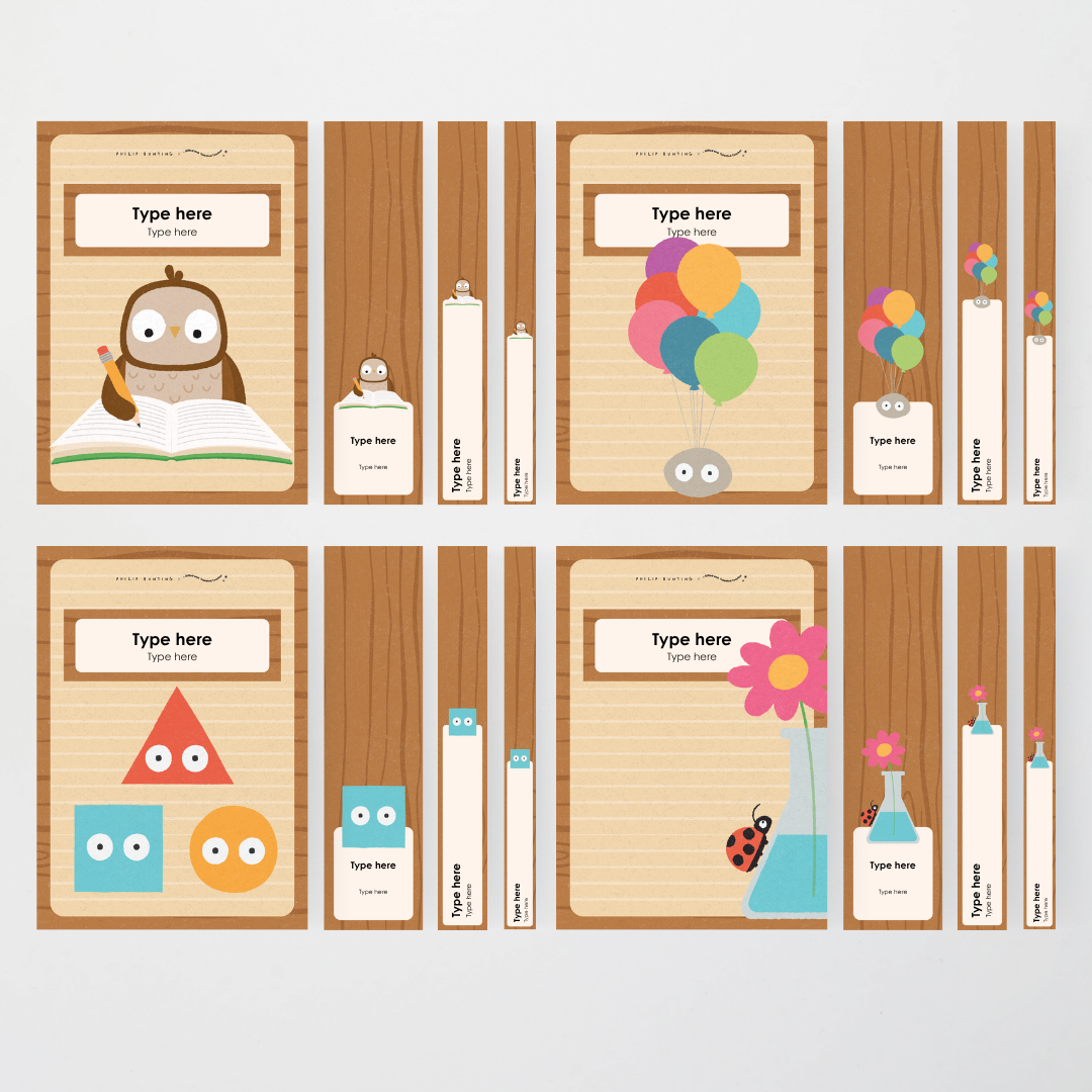 Philip Bunting: Binder Covers - Back to School Classroom Decor