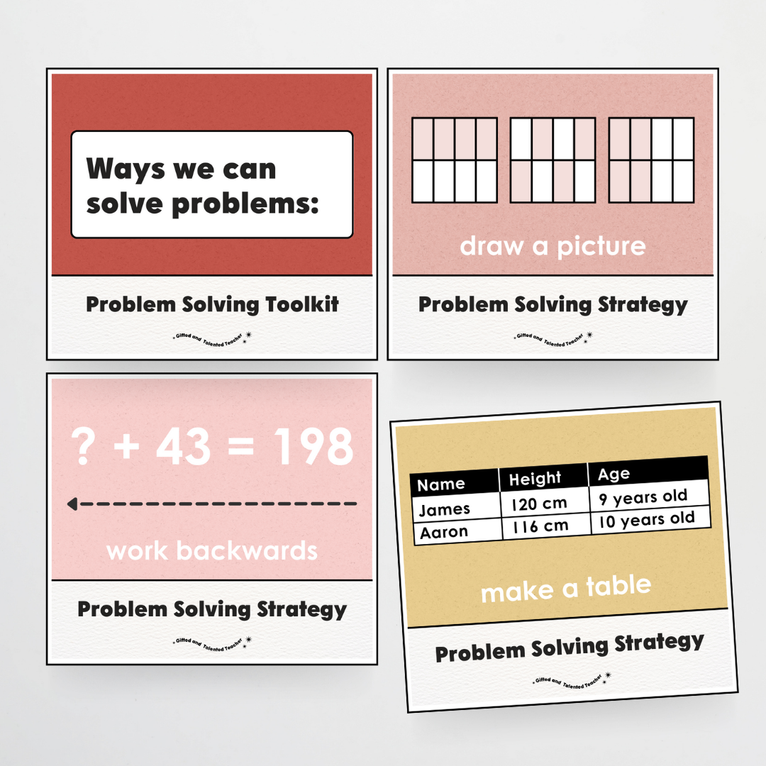 Upper Grades Problem Solving Strategy Toolkit - Little Circus Classroom Decor - Teacher Resources & Classroom Decor