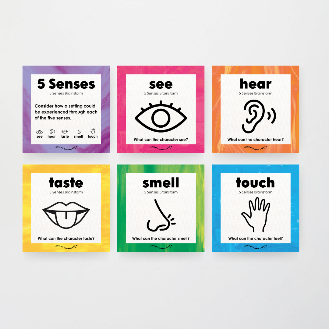 Pete Cromer: 5 Senses Brainstorm Posters - Australian Fauna and Flora Classroom Decor