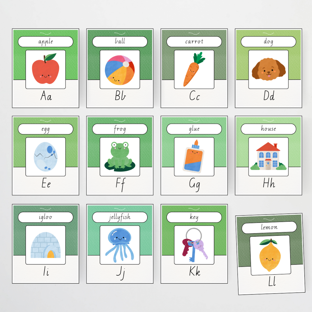 Alphabet Posters - Leafy Greens Classroom Decor