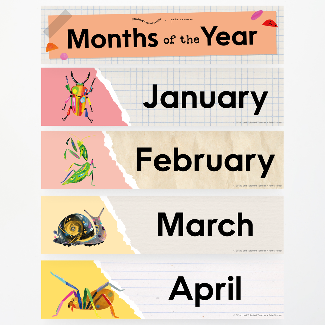 x Pete Cromer - Insect Life Classroom Decor Bundle - Teacher Resources & Classroom Decor