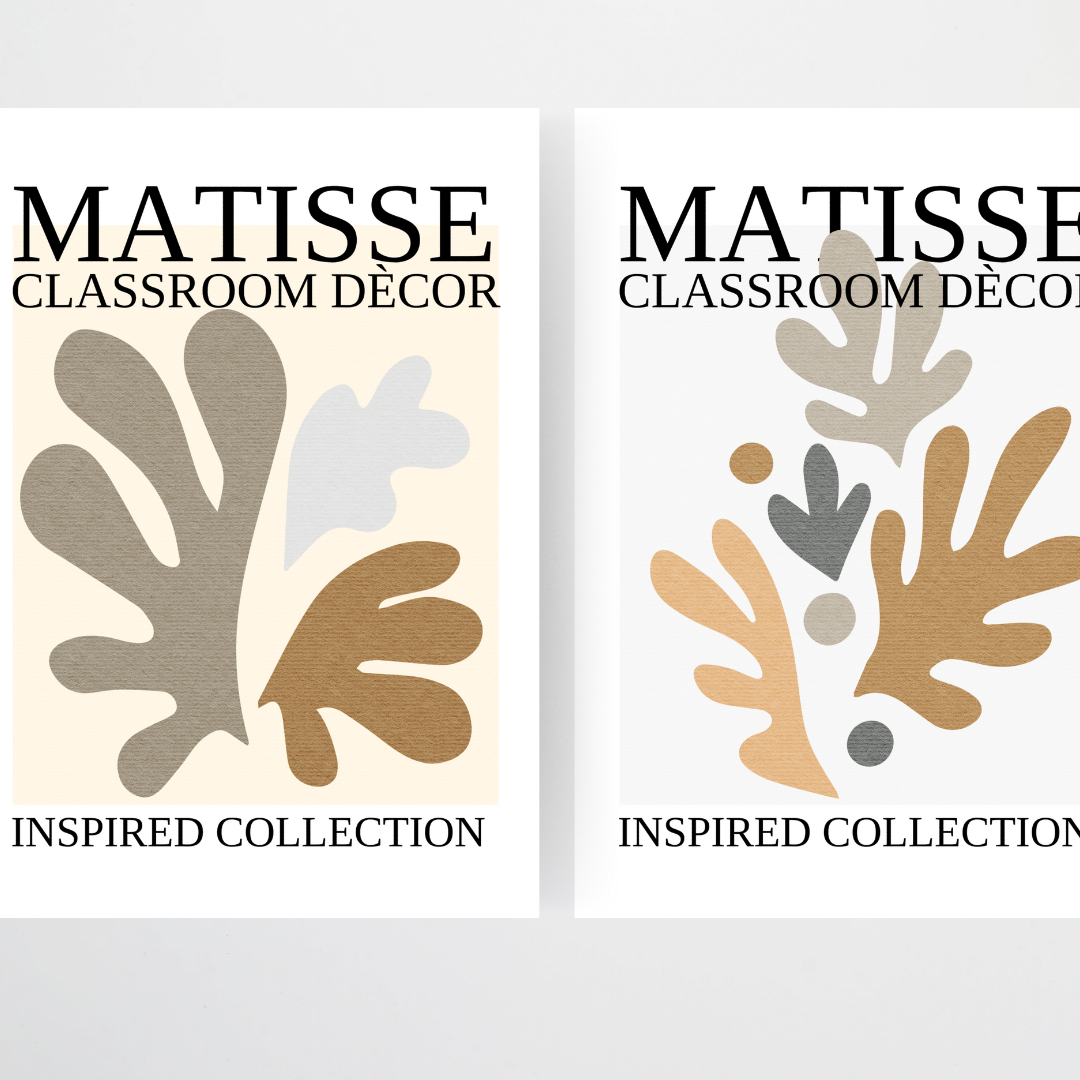 Matisse: Posters - Neutral Classroom Decor - Teacher Resources & Classroom Decor