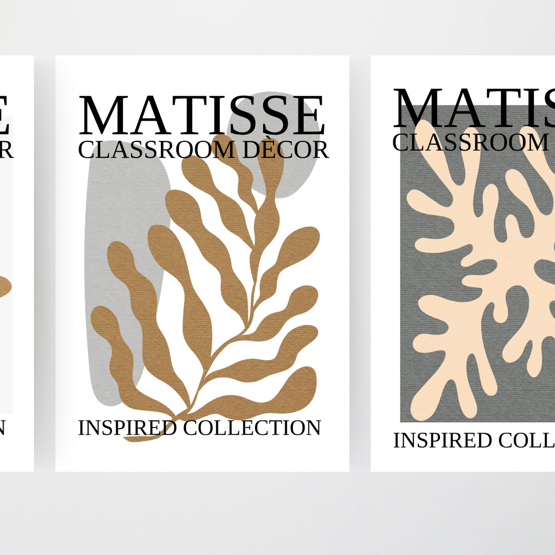Matisse: Posters - Neutral Classroom Decor - Teacher Resources & Classroom Decor