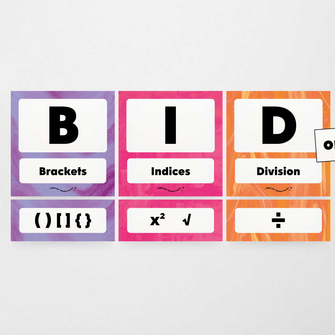 BIDMAS Order of Operations - Australian Fauna and Flora Classroom Decor - Teacher Resources & Classroom Decor