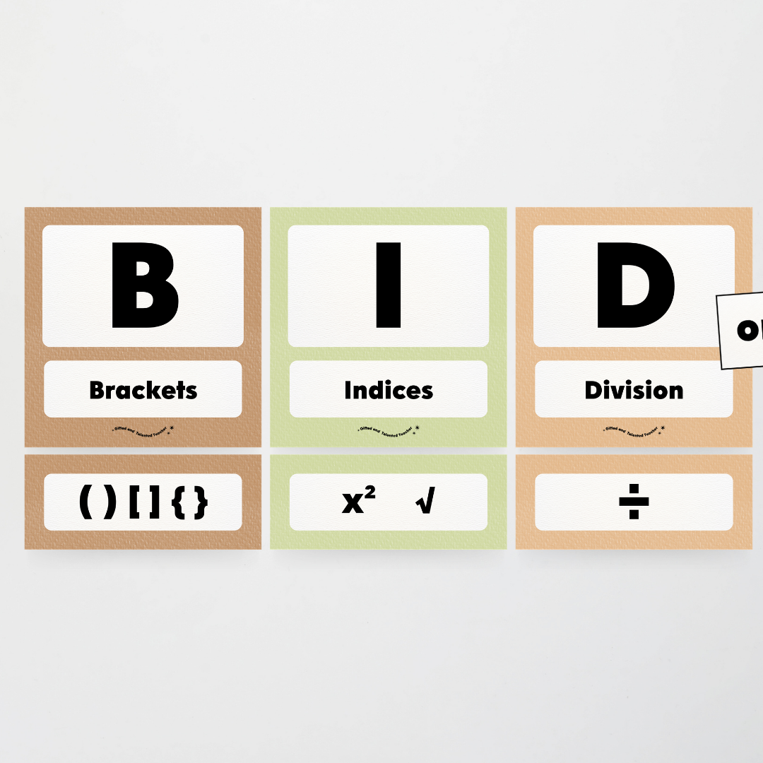 BIDMAS Order of Operations - Woodland Classroom Decor - Teacher Resources & Classroom Decor