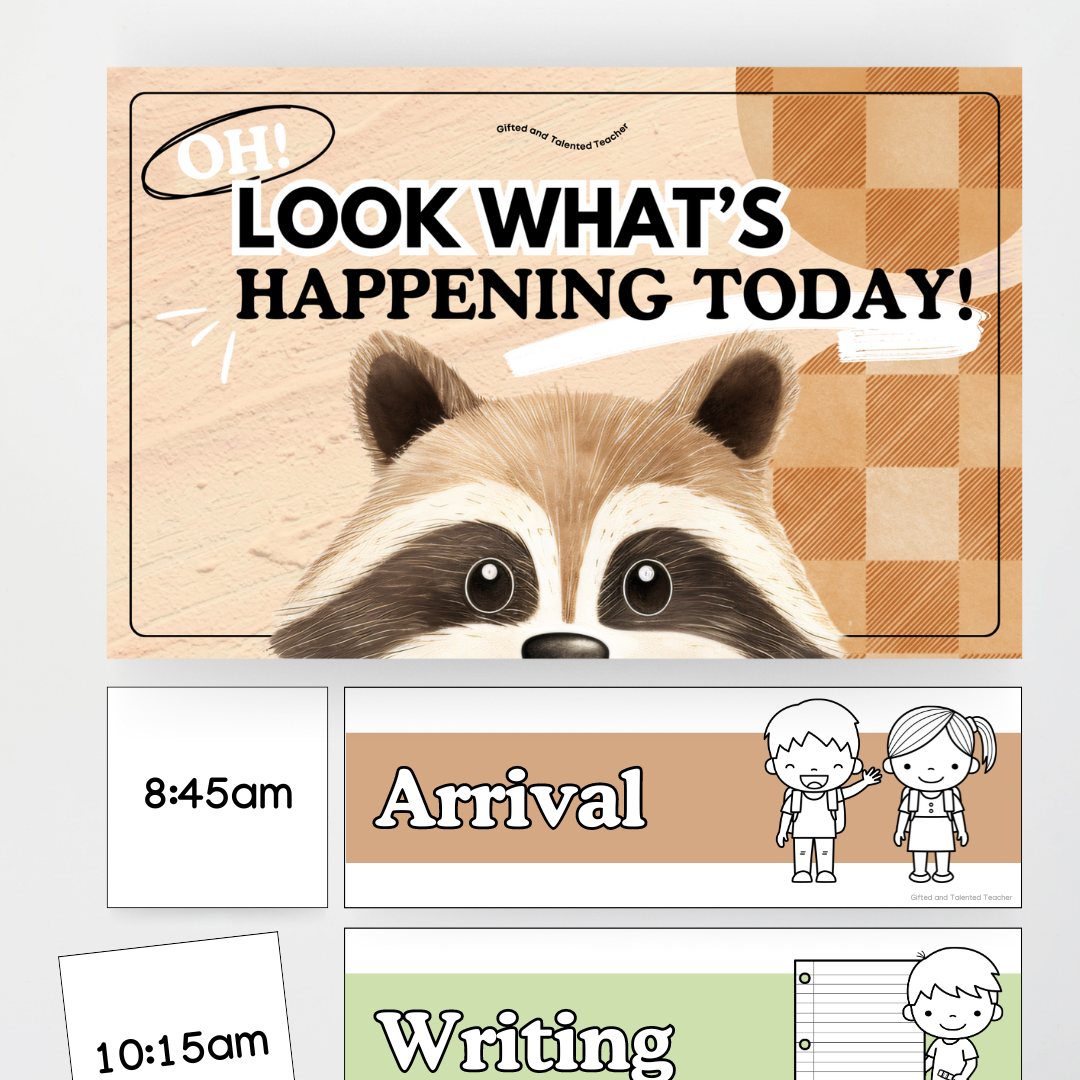 Daily Schedule - Woodland Classroom Decor - Teacher Resources & Classroom Decor