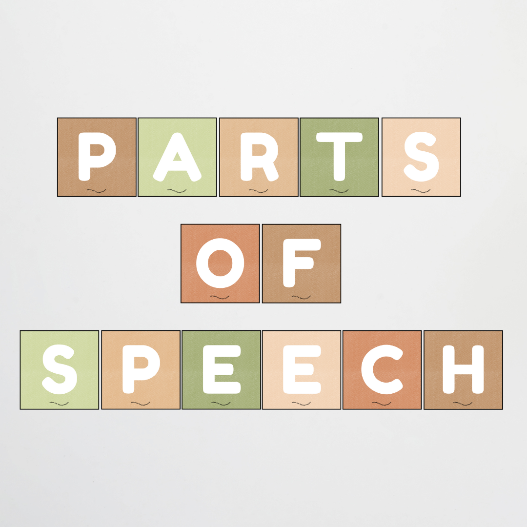 Pronouns: Parts of Speech Posters and Classroom Display - Woodland Classroom Decor