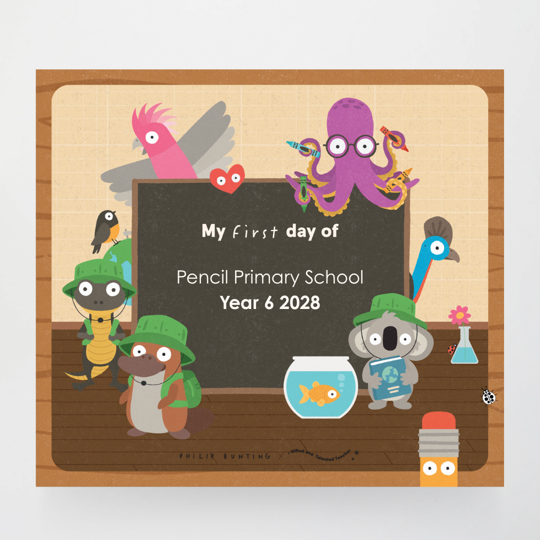 Philip Bunting: First Day at School - Back to School Classroom Decor
