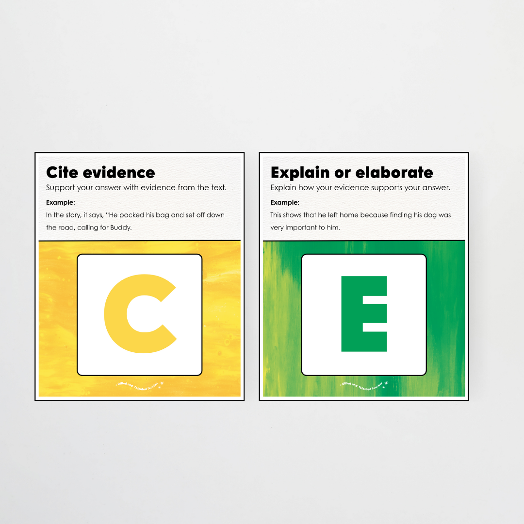 RACE Writing Strategy Poster Set - Australian Fauna and Flora Classroom Decor