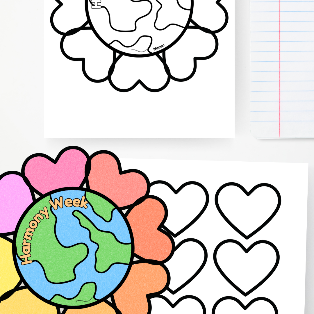 Harmony Week Activity: Globe Craft - Templates and Slides - Teacher Resources & Classroom Decor