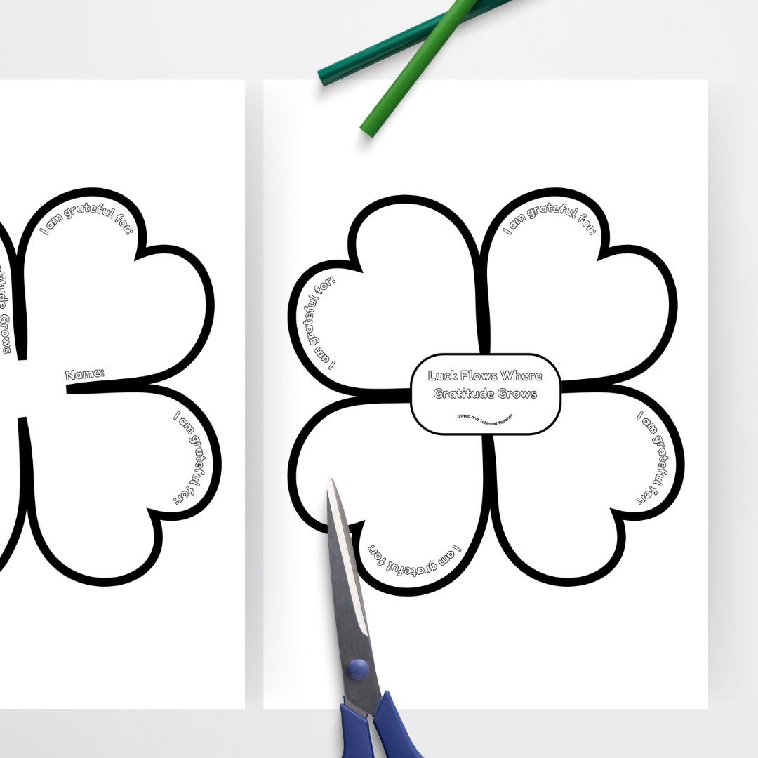 St Patrick's Day Gratitude Clover Activity - Teacher Resources & Classroom Decor