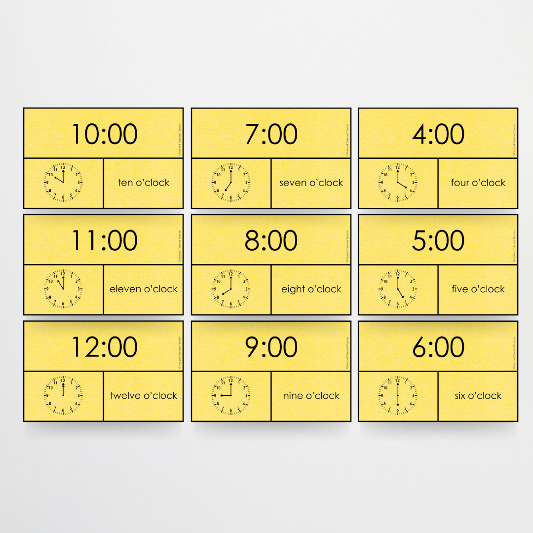 Precise Time - o’clock - Teacher Resources & Classroom Decor