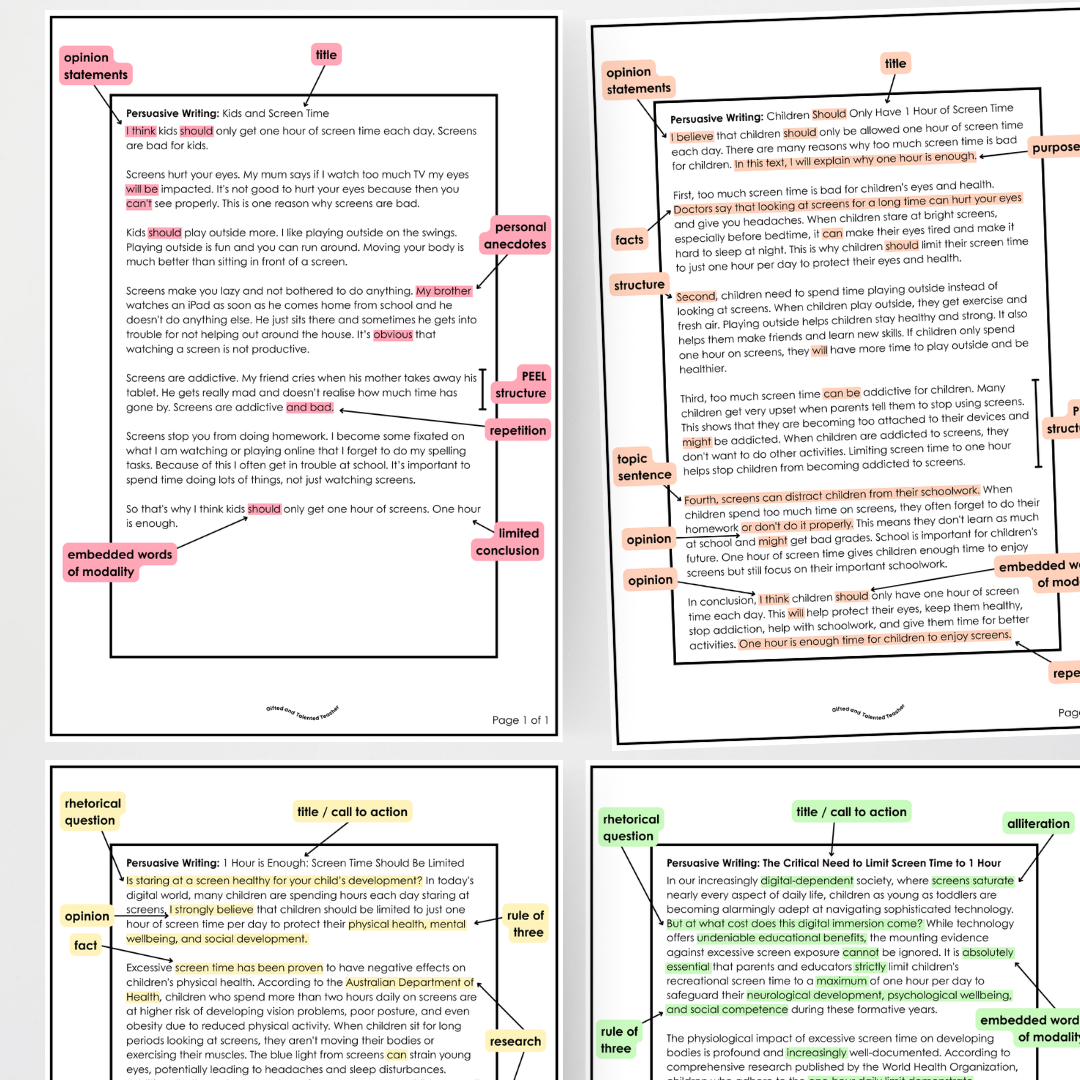 Year 5 and Year 6 - Persuasive Text: Level Up, Bump it Up, WAGOLL Wall Display and Activity - Teacher Resources & Classroom Decor