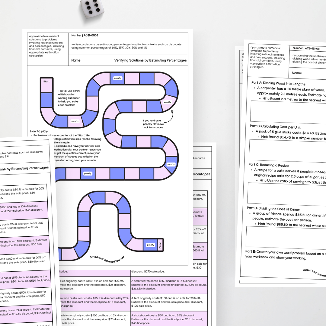 Number - Year 6 Australian Curriculum AC9M6N08 - Teacher Resources & Classroom Decor