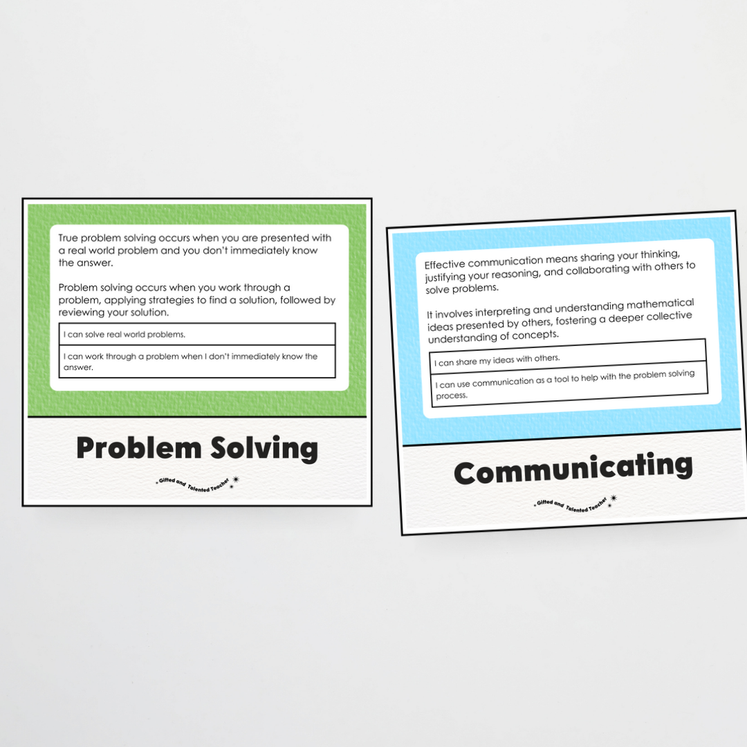 Mathematical Proficiencies Wall Display: Rainbow Classroom Decor