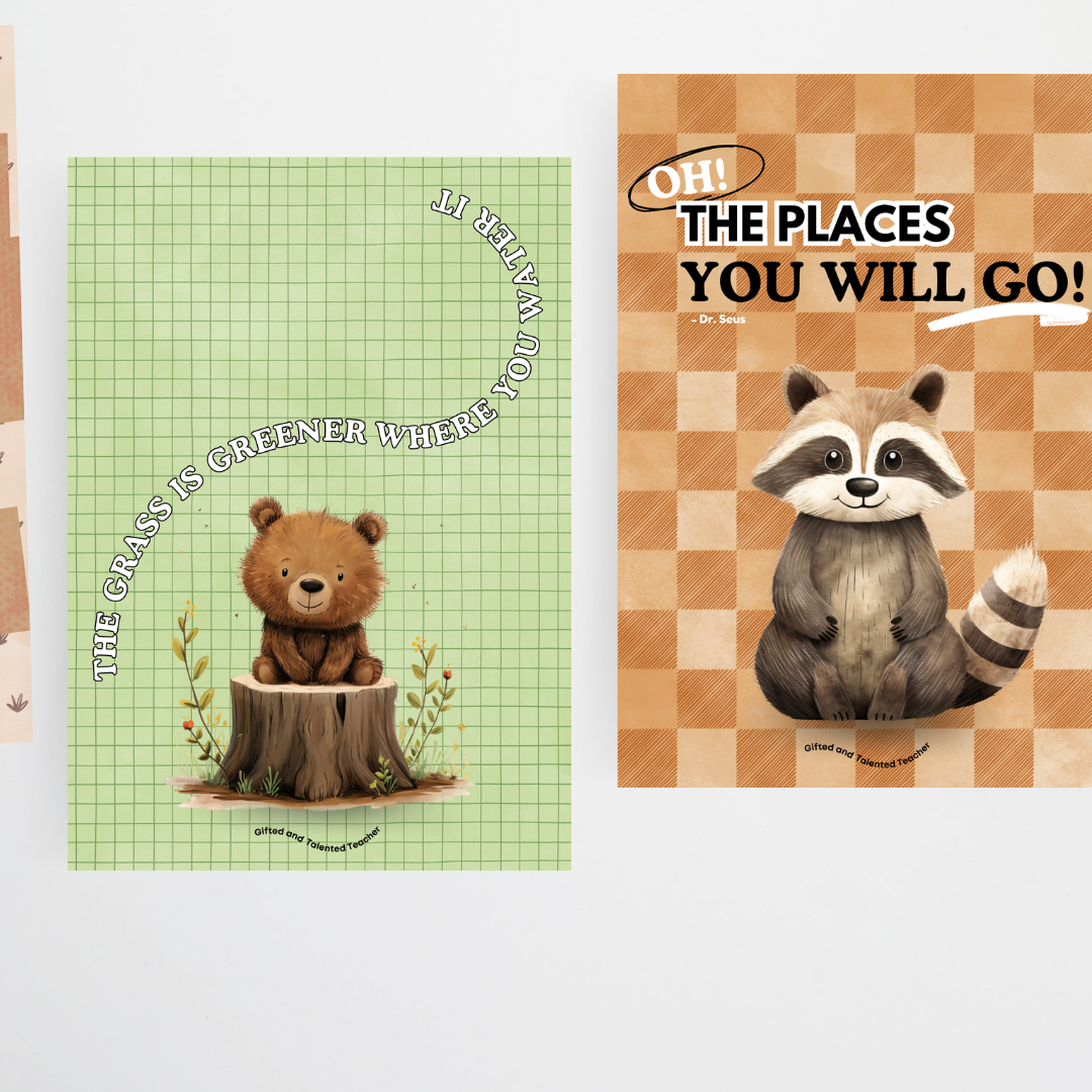 Quote Posters - Woodland Classroom Decor - Teacher Resources & Classroom Decor