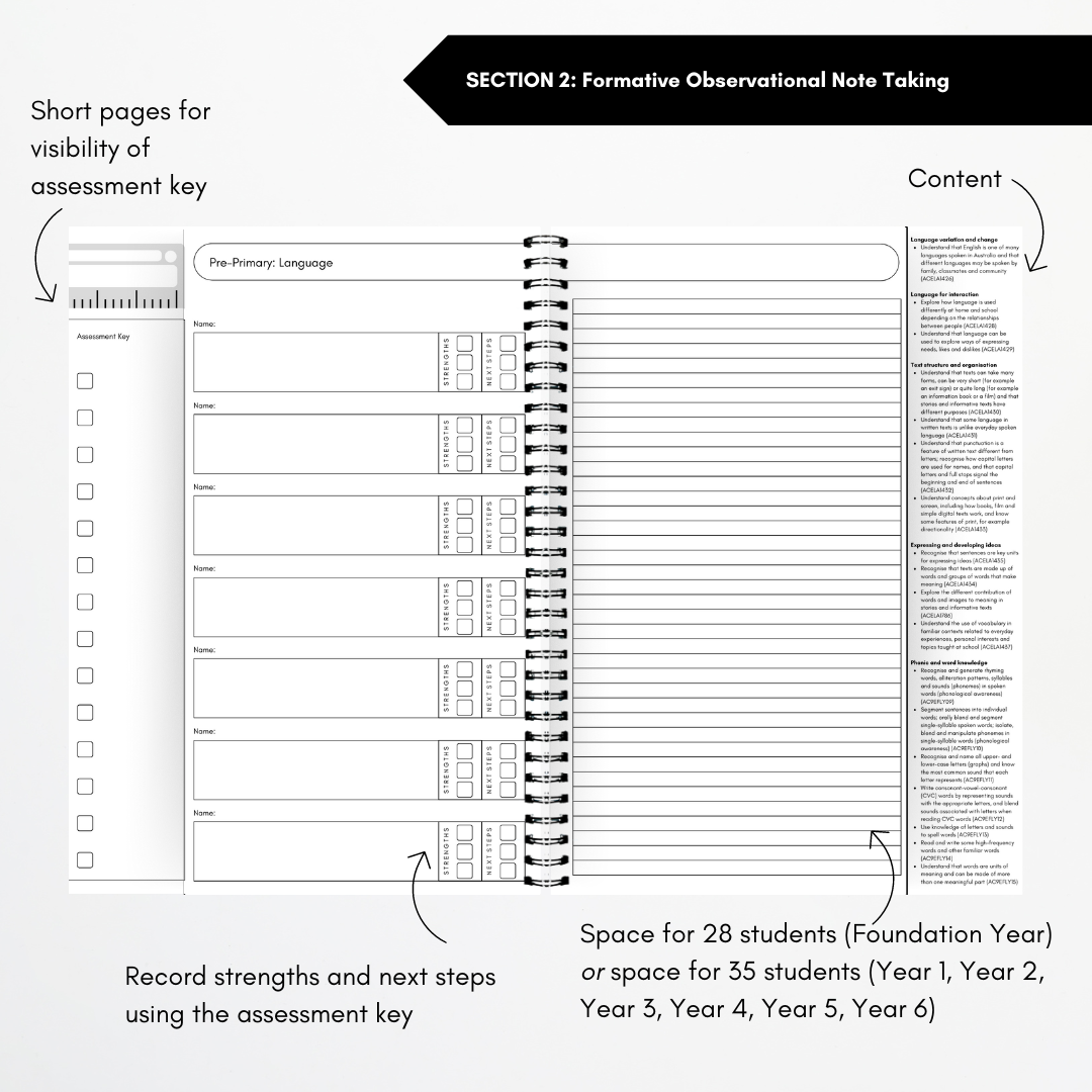 Assessment Book - Western Australian Curriculum