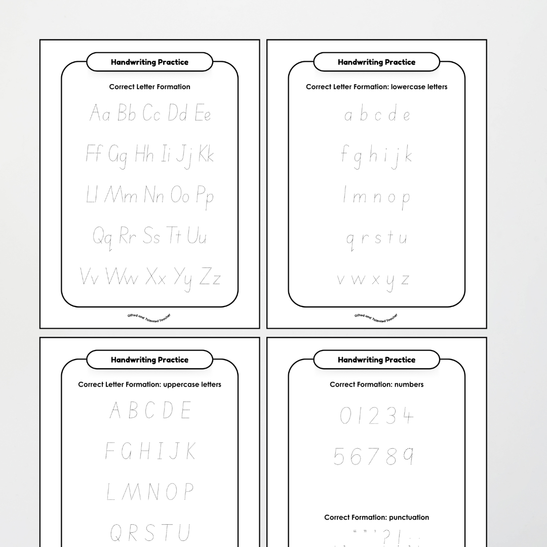 South Australian Print Font Handwriting Tracing Mats - Rainbow - Teacher Resources & Classroom Decor