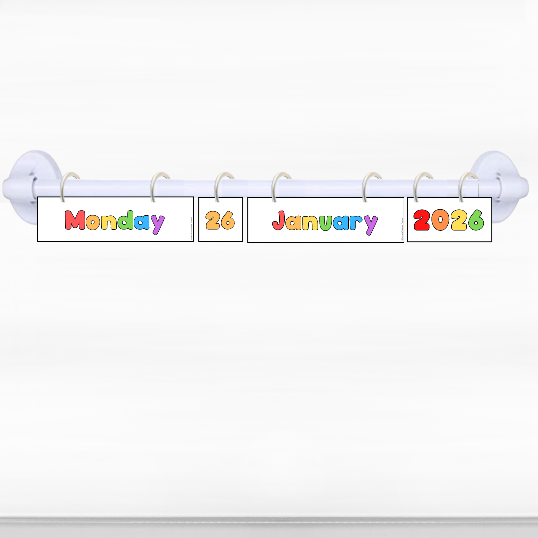 Flip Calendar - Rainbow Classroom Decor - Teacher Resources & Classroom Decor