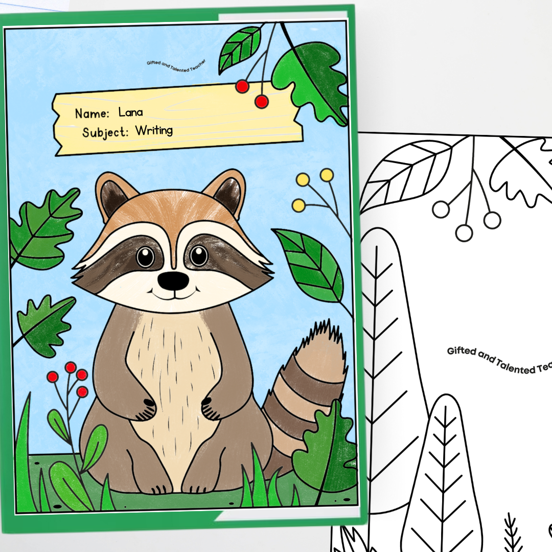Book Covers - Line Art Woodland Classroom Decor - Teacher Resources & Classroom Decor