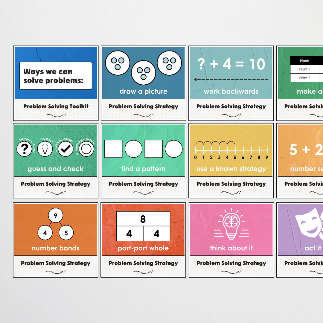 Lower Grades Problem Solving Strategy Toolkit - North America Classroom Decor - Teacher Resources & Classroom Decor