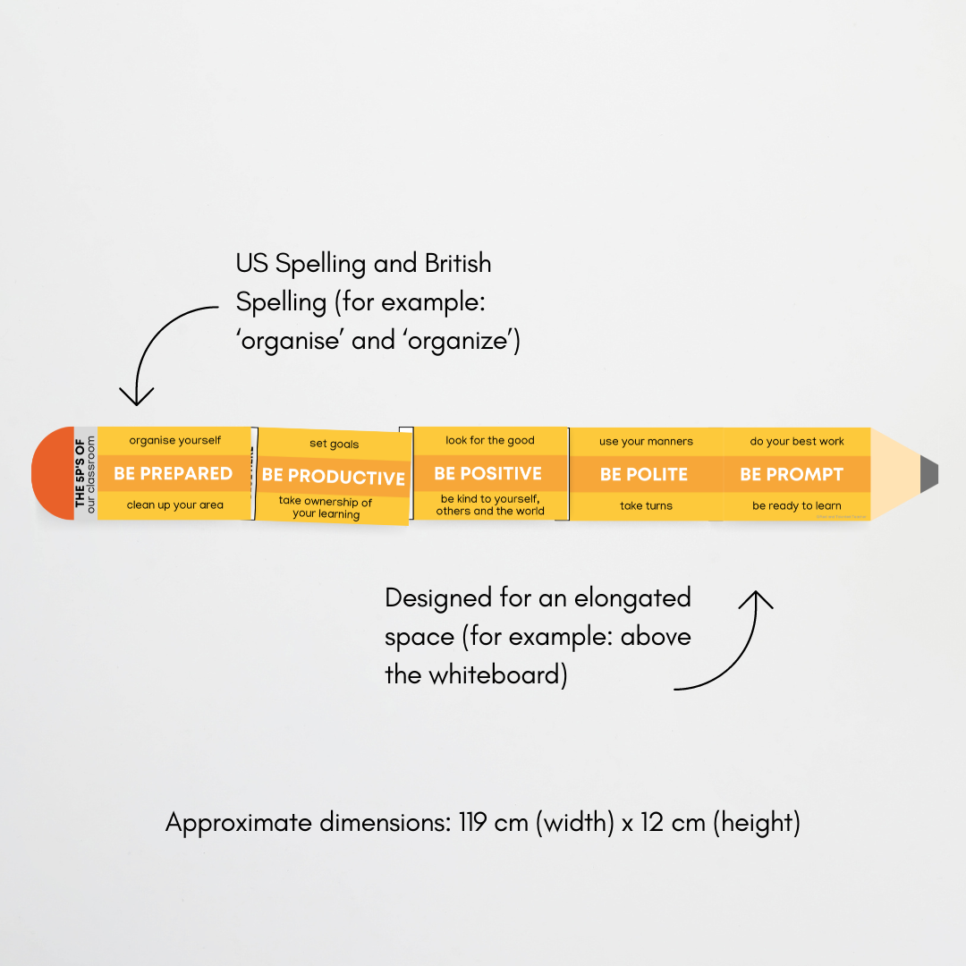 5P's of Learning: Classroom Pencil