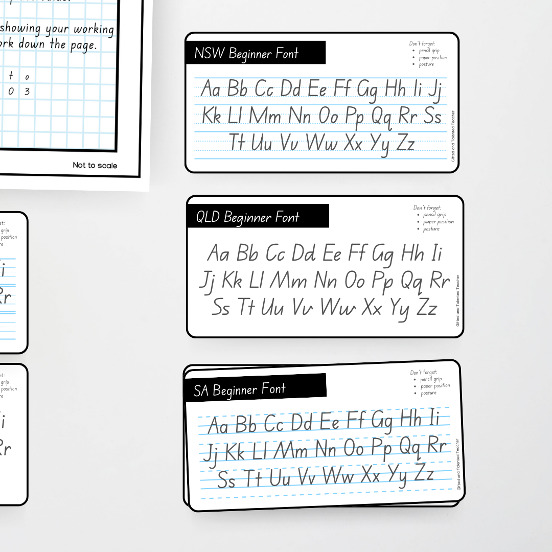 A-Z Handwriting Mats - Teacher Resources & Classroom Decor