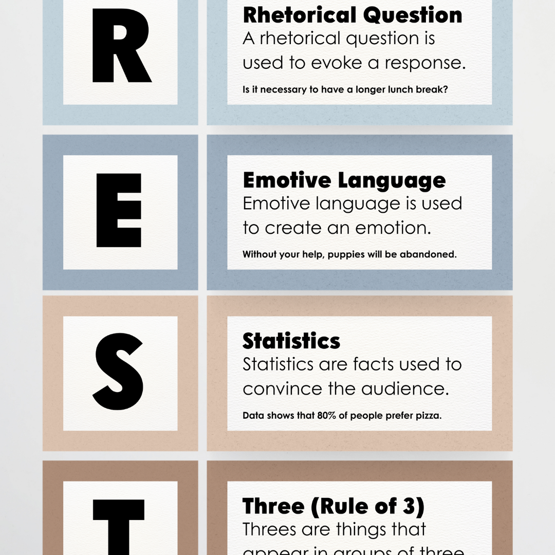 Persuasive Devices: AFOREST - Little Circus Classroom Decor