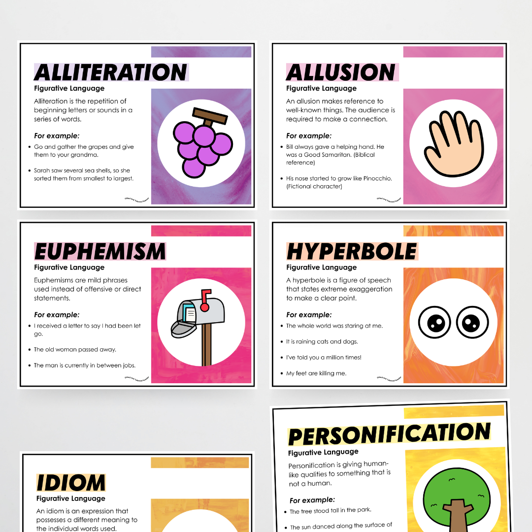 Pete Cromer: Figurative Language Classroom Posters - Australian Fauna and Flora Classroom Decor