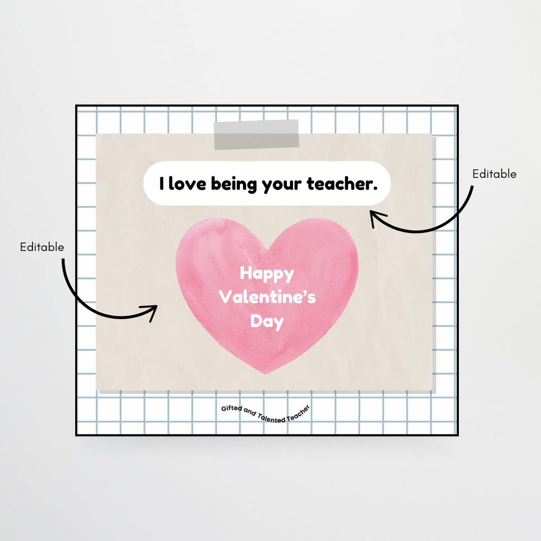Student Gift Tags – Valentine’s Day - Teacher Resources & Classroom Decor