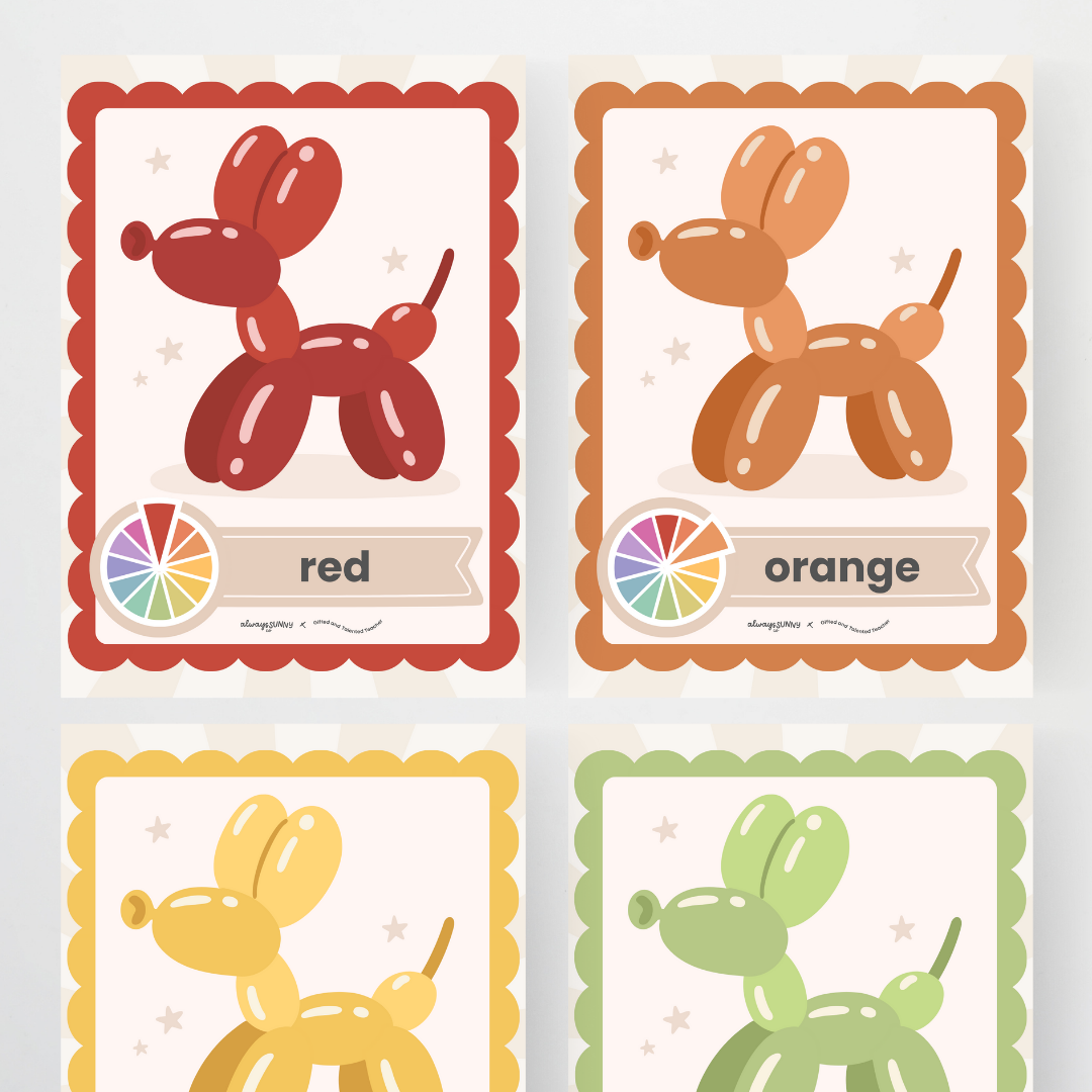 Color / Colour Posters - Little Circus Classroom Decor