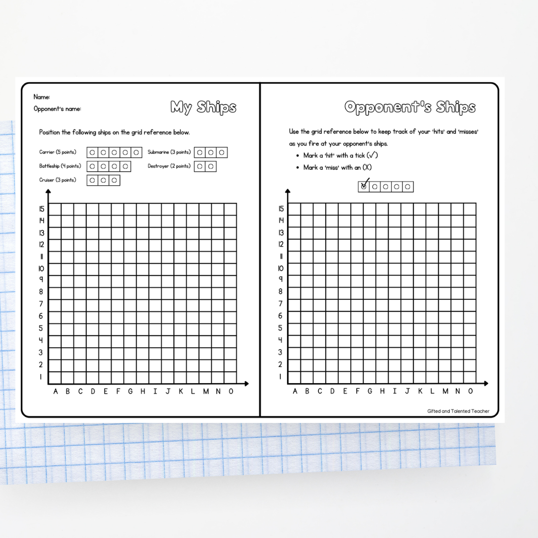 Battleships: Grid References - Teacher Resources & Classroom Decor