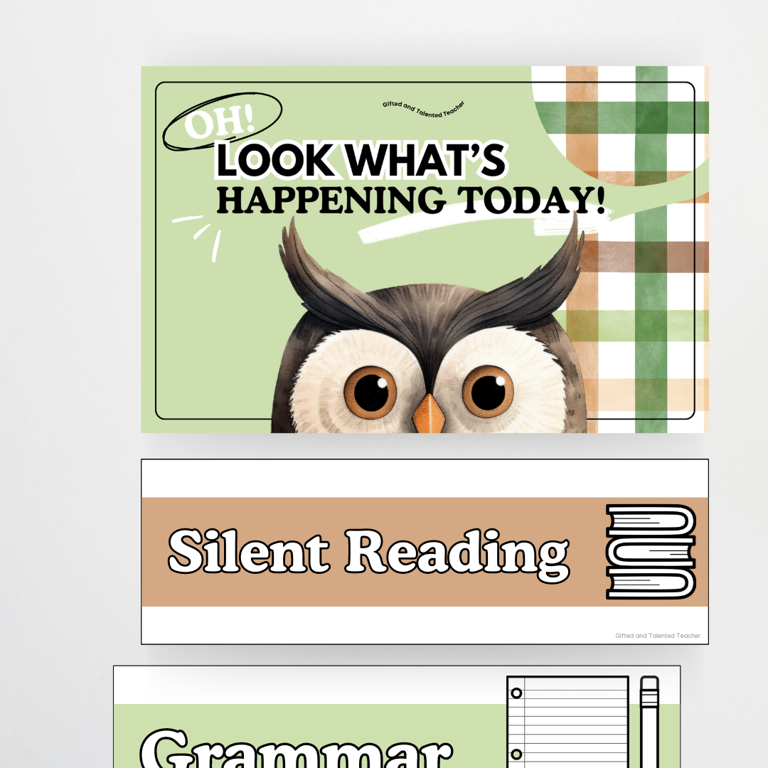 Daily Schedule - Woodland Classroom Decor - Teacher Resources & Classroom Decor